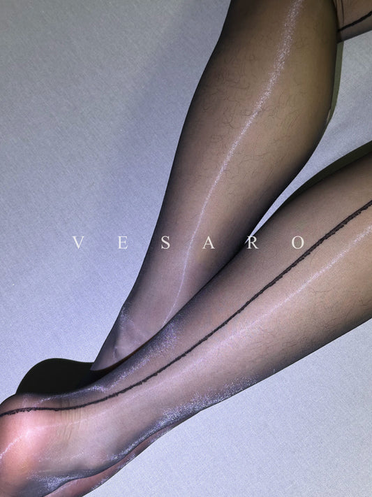 AURORA-LINE / Men's Glossy Back Seam 3D Tight Pantyhose