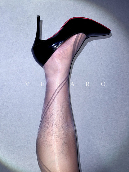AURORA-NET 1.0 / Men's Shiny Geometric Net Tight Pantyhose