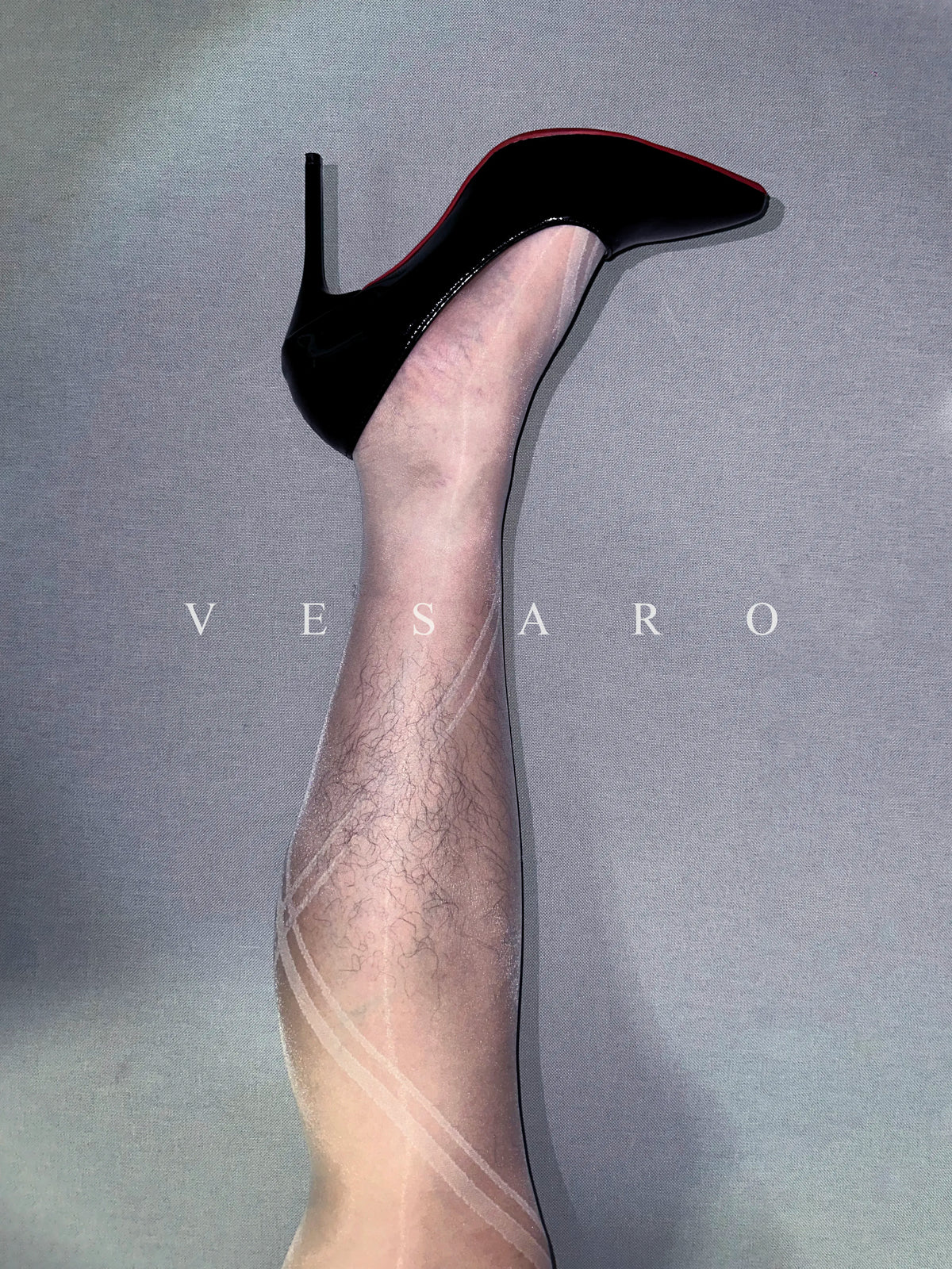 AURORA-NET 1.0 / Men's Shiny Geometric Net Tight Pantyhose