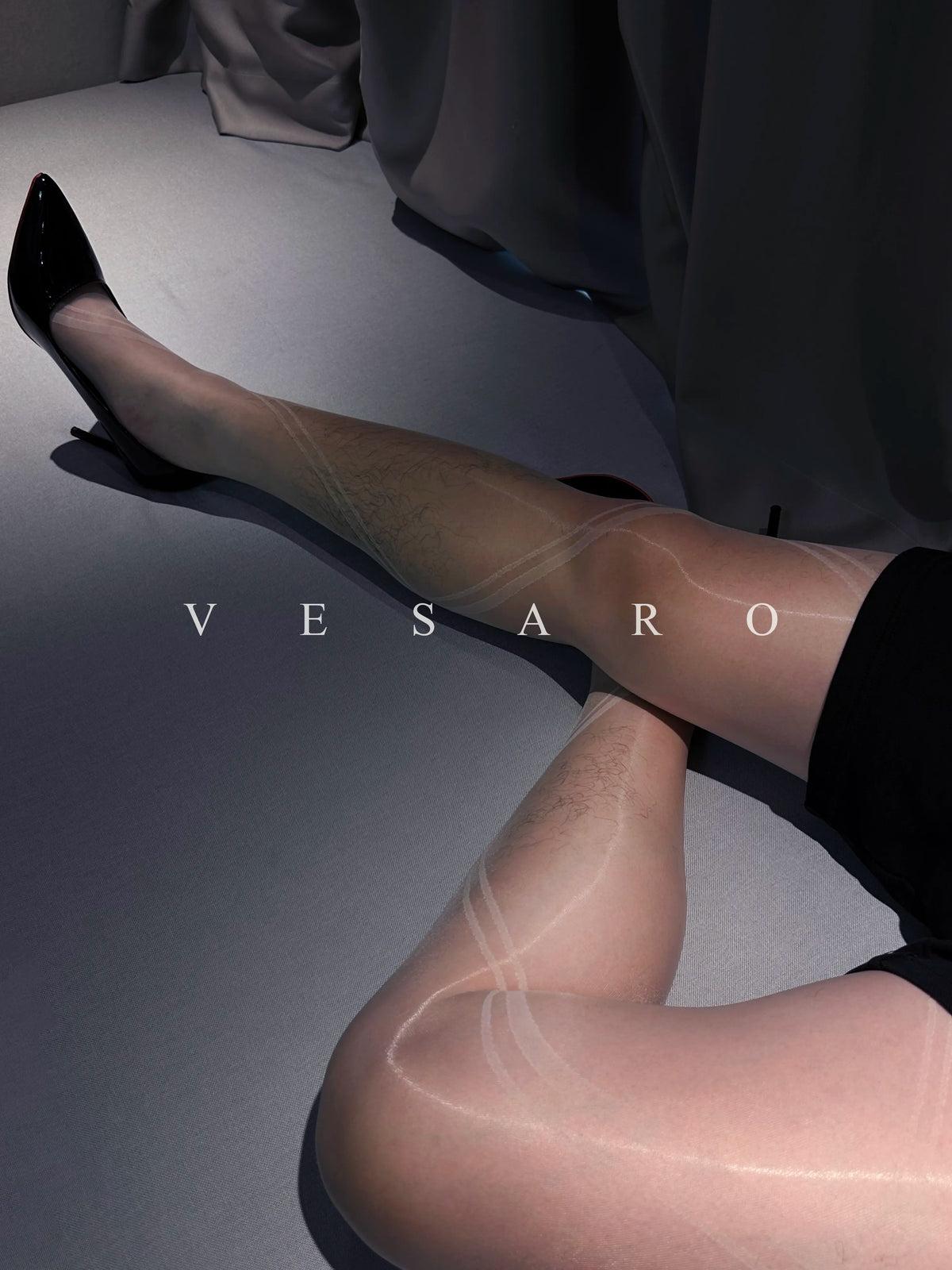 AURORA-NET 1.0 / Men's Shiny Geometric Net Tight Pantyhose