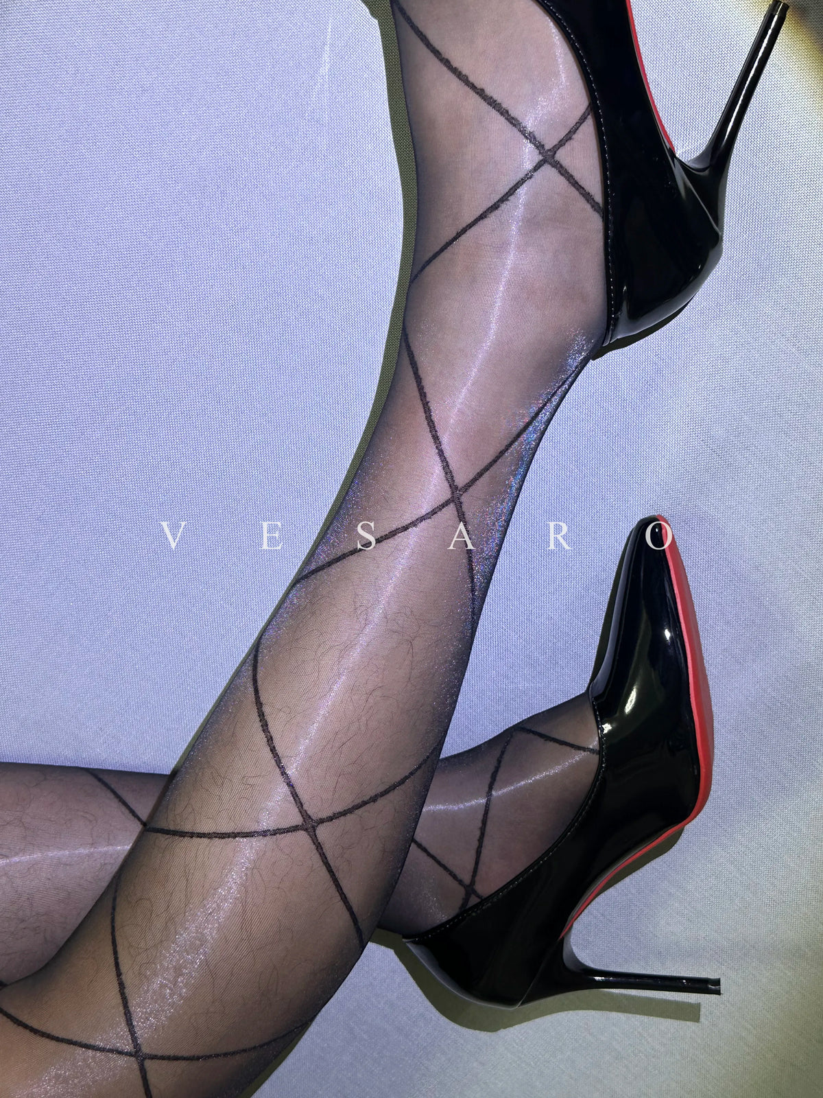 AURORA-NET 2.0 / Men's Glossy Diamond Net Pantyhose