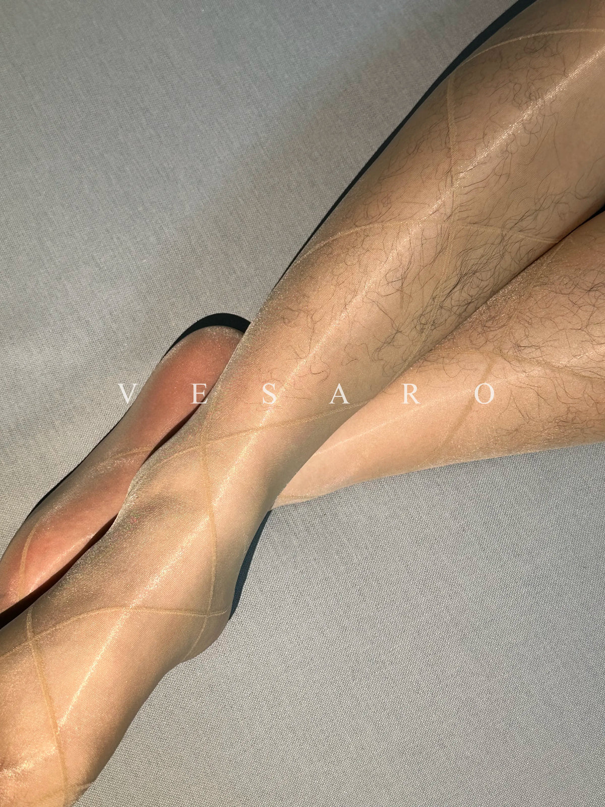 AURORA-NET 2.0 / Men's Glossy Diamond Net Pantyhose