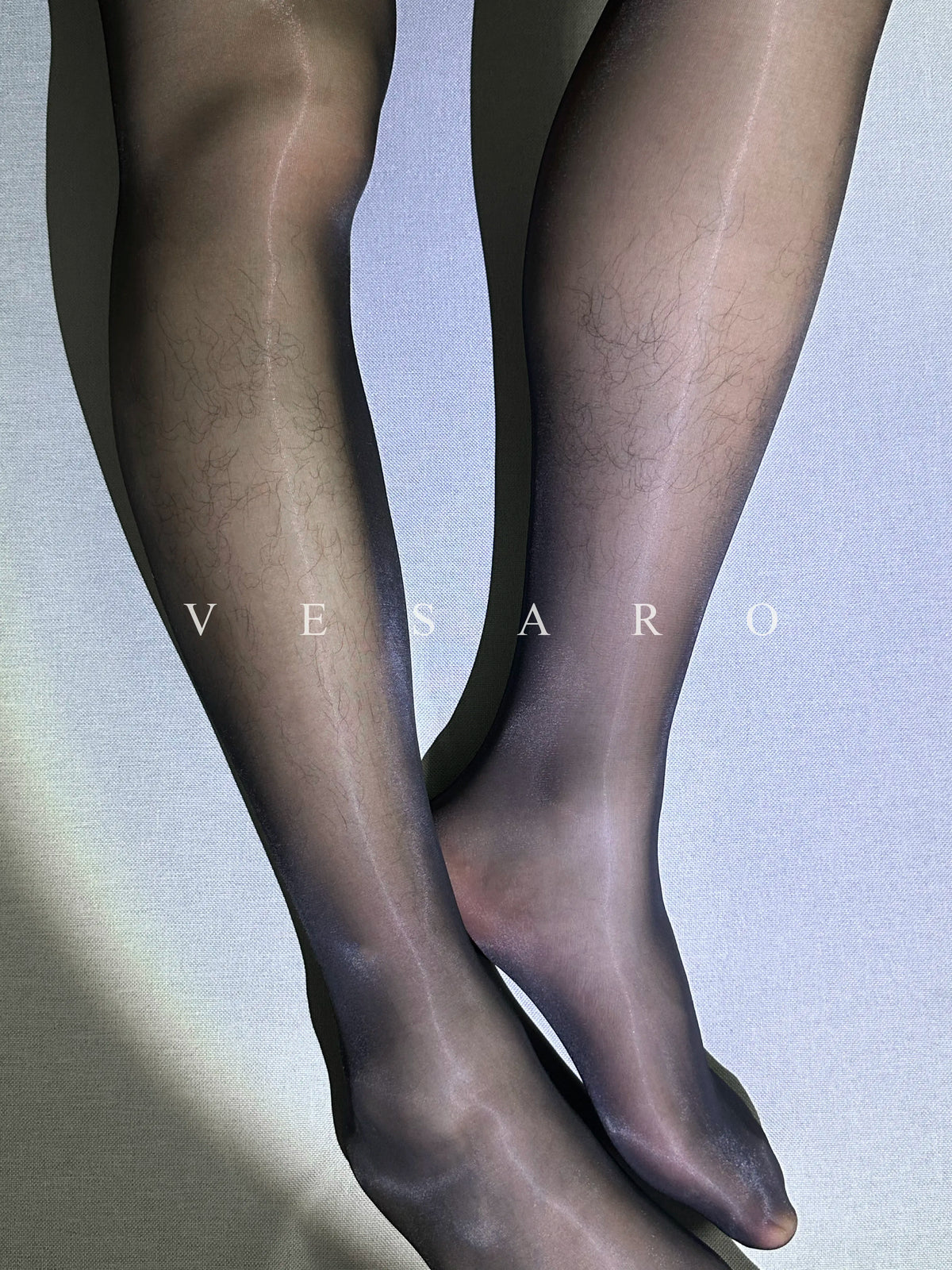 AURORA-PURE / Black / Men‘s Essential Glossy Black Pantyhose