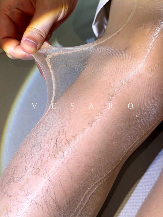 AURORA-WAVE 2.0 / Men's Glossy Fluid Wave Patterned Pantyhose
