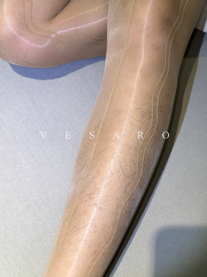 AURORA-WAVE 2.0 / Men's Glossy Fluid Wave Patterned Pantyhose